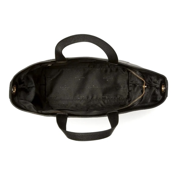 New Kate Spade Rosie Satchel Pebbled Leather Black - Picture 3 of 4